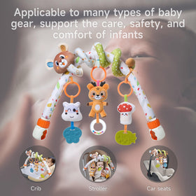 TUMAMA KIDS deer pendant with sound and hand rattle encourages grasping