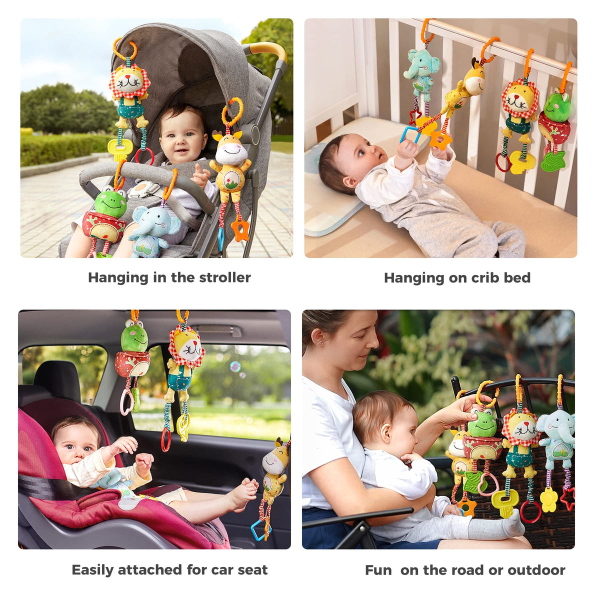 Tumama Kids fawn rattle with soft plush and gentle chime