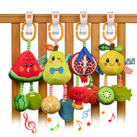 TUMAMA KIDS pear fruit rattle hanging toy for sensory exploration