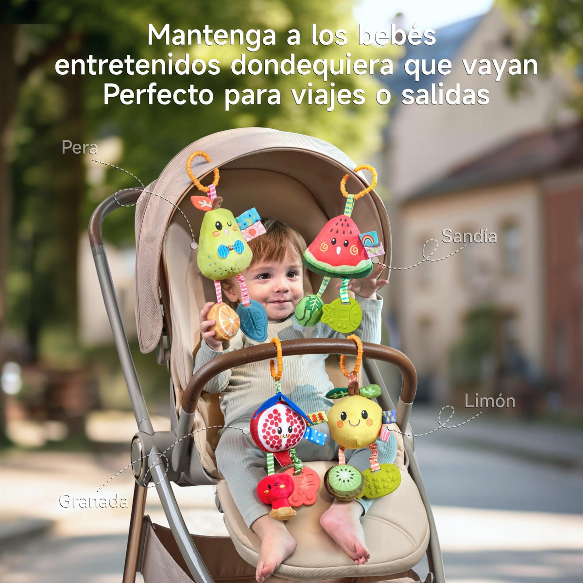 TUMAMA KIDS hanging baby gym mobile plush toy on crib or stroller
