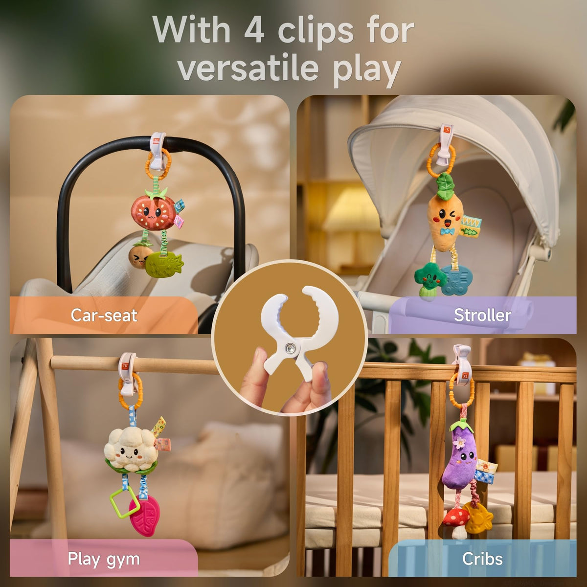 TUMAMA KIDS plush toys offer high-contrast visuals for focus.