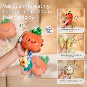Tumama Kids hanging toy corn enhances visual tracking and teething relief