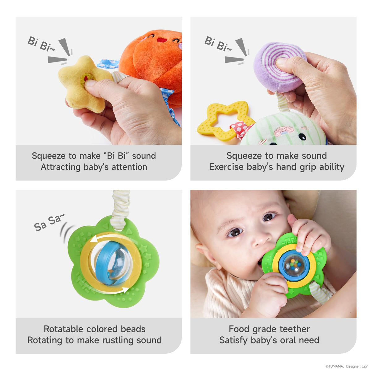 Tumama Kids hanging toy onion supports sensory exploration during play