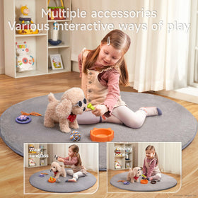 TUMAMA KIDS plush puppy tail-wags during playtime for lifelike interaction