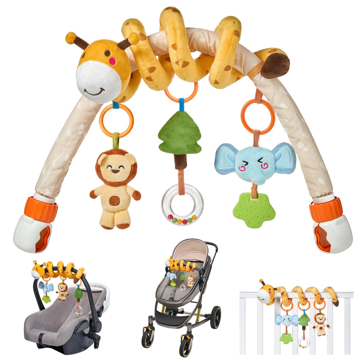 Tumama Kids stroller-arch-toy clip-attachment for on-the-go engagement