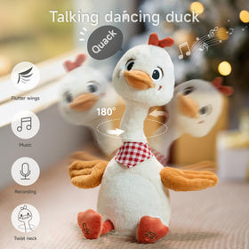 Tumama Kids duck toy twisting neck in action, engaging toddlers with playful motion
