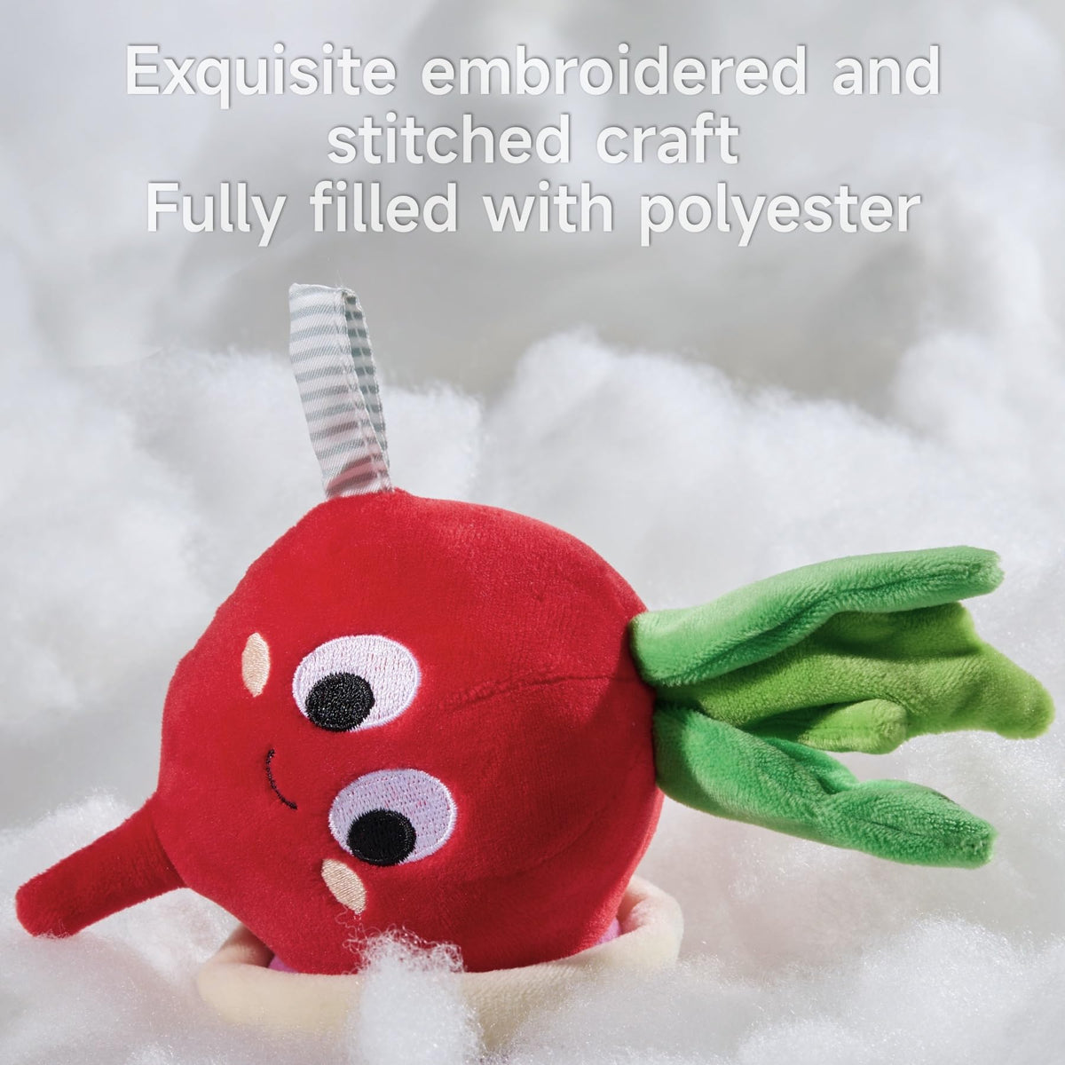 TUMAMA Kids teether-crinkle toy provides safe chewing and engaging sounds.