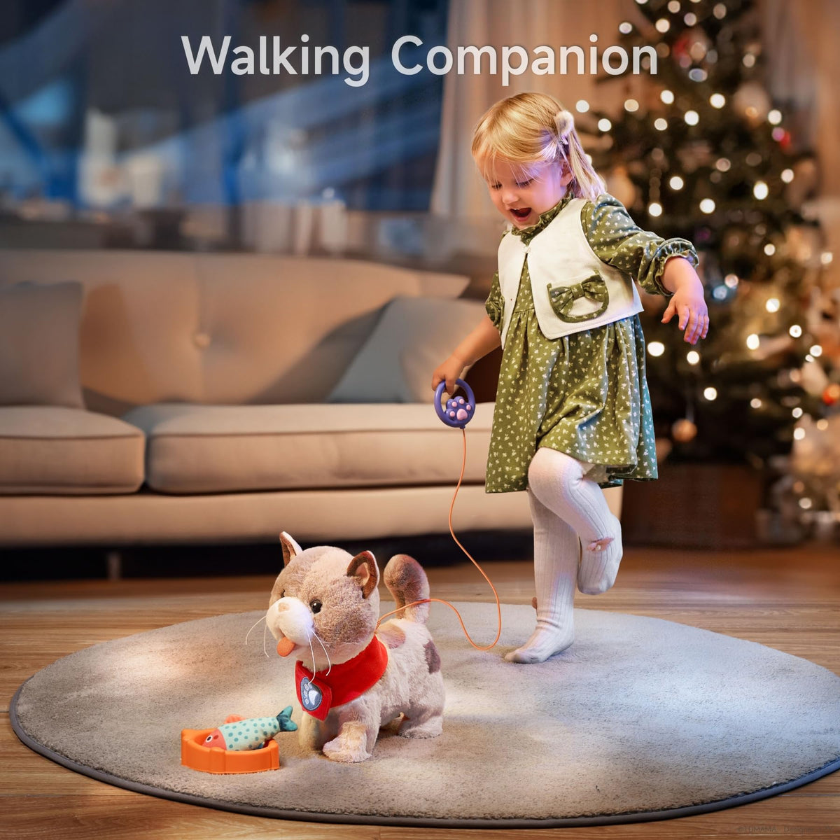 TUMAMA dress-up scarf and accessories for pretend feeding and grooming.