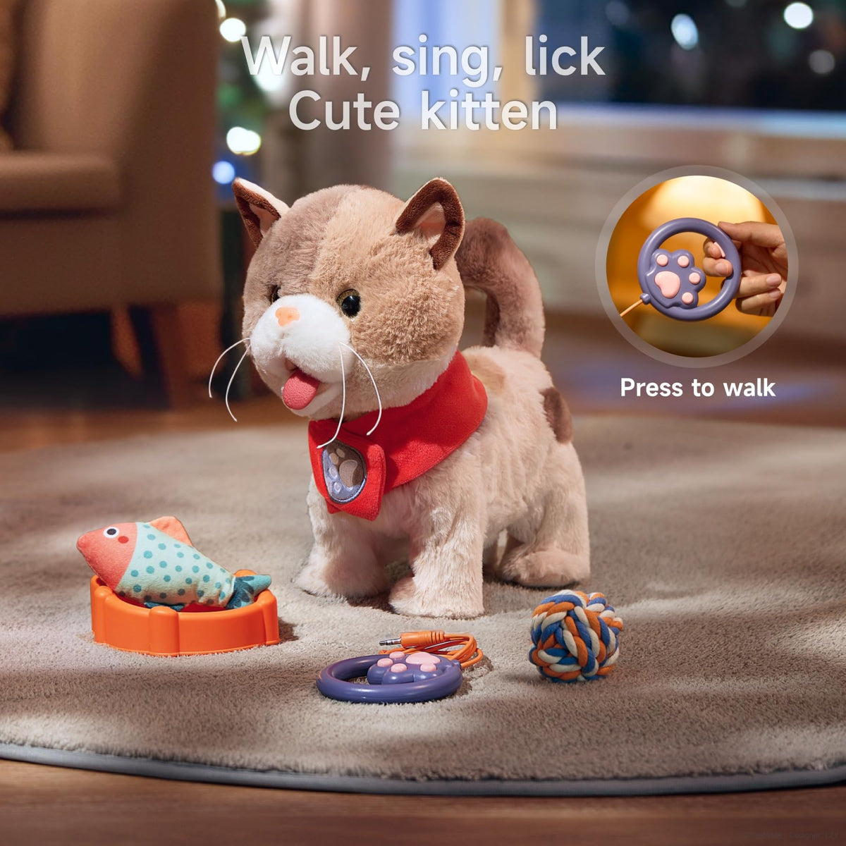 TUMAMA feeding bowl and toy accessories support imaginative caregiving play.