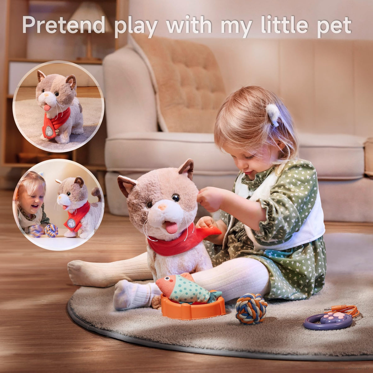 TUMAMA cat tail wag image shows responsive behavior encouraging gentle interaction.