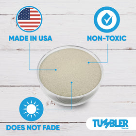 Tumbler Home beach wedding decor sand enhances bouquets, centerpieces, and unity ceremonies.