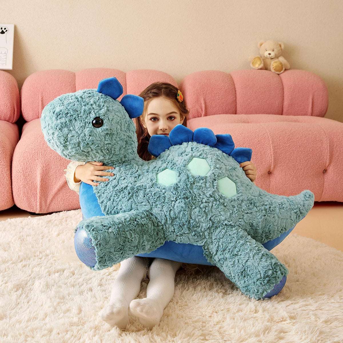 Tumyay Stegosaurus plush large dinosaur toy for imaginative play.