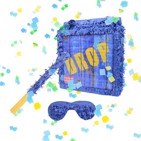 Tuoyi Drop Box Piñatas stick included enables interactive play.