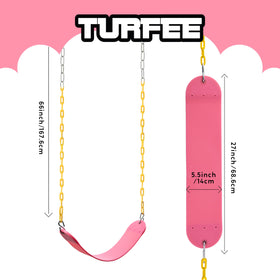 TURFEE pink backyard playset accessory enhances outdoor fun for kids.
