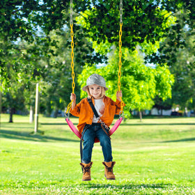 Turfee backyard swing set pink ideal for family outdoor fun