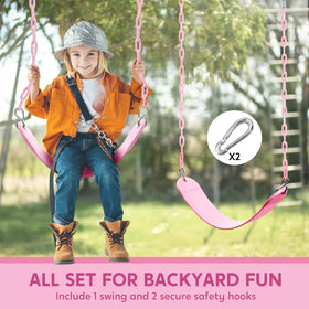 TURFEE children's outdoor playground swing enhances backyard fun and classrooms