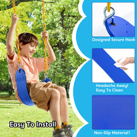 Turfee four snap hooks, secure connection for safe playground use.