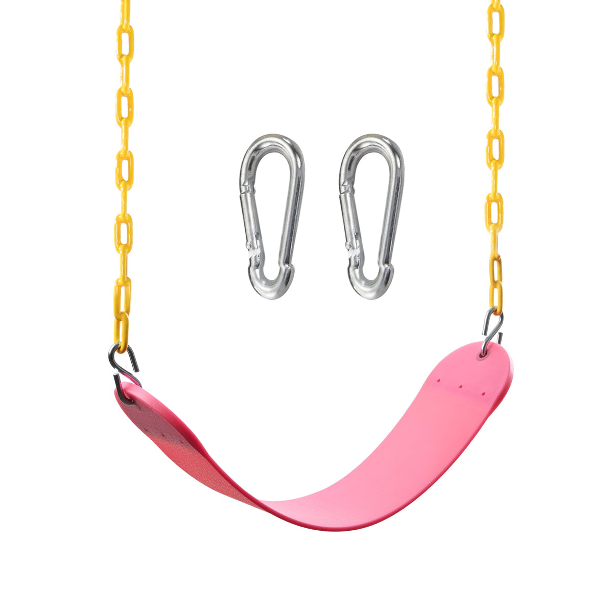TURFEE pink swing kit adds stylish, practical playground upgrades.