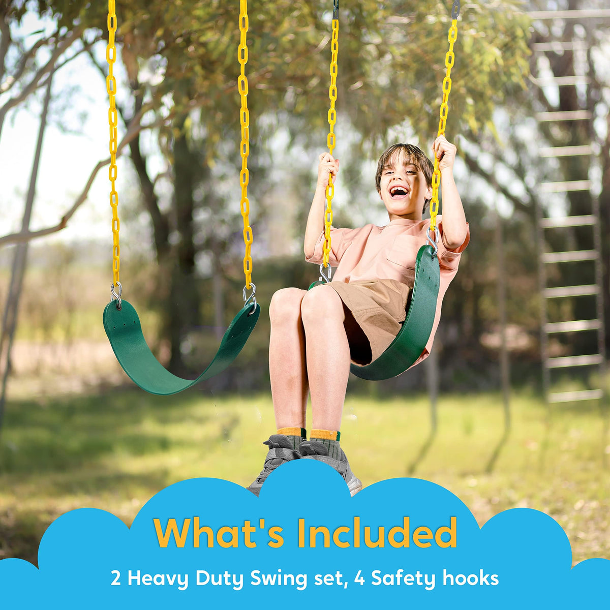 TURFEE safety-tested and non-toxic swing for peace of mind