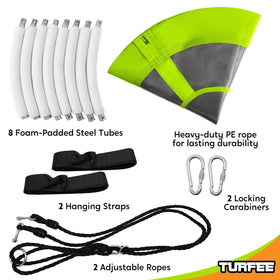 TURFEE saucer swing assembly instructions included in package