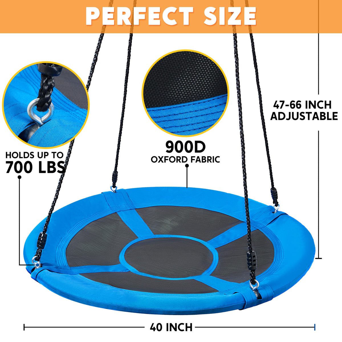 TURFEE swing assembly kit with hardware for easy setup