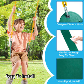 TURFEE swing board 26-5x5 inches provides roomy seating