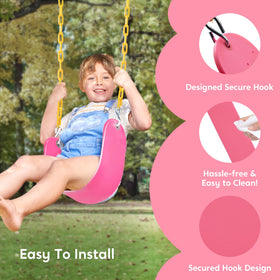 27x5.5 inch TURFEE swing board for comfortable seating and play.
