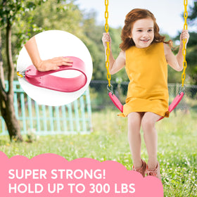 Two TURFEE hooks for easy, secure hanging on your swing frame.