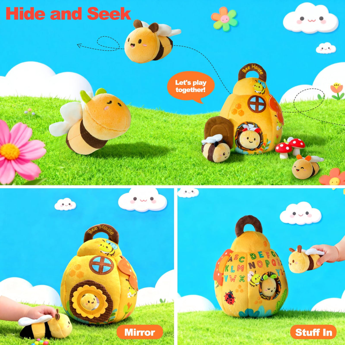 TURKIDS Beehive portable travel design fits in bags for on-the-go fun