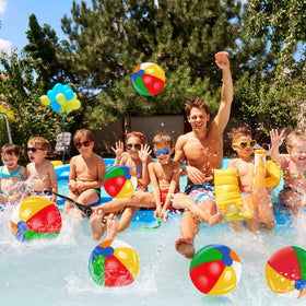 TURNMEON 12 inch PVC balls are durable for open-air play.