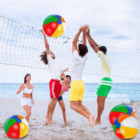 TURNMEON beach balls in vivid colors for backyard games and beach trips.