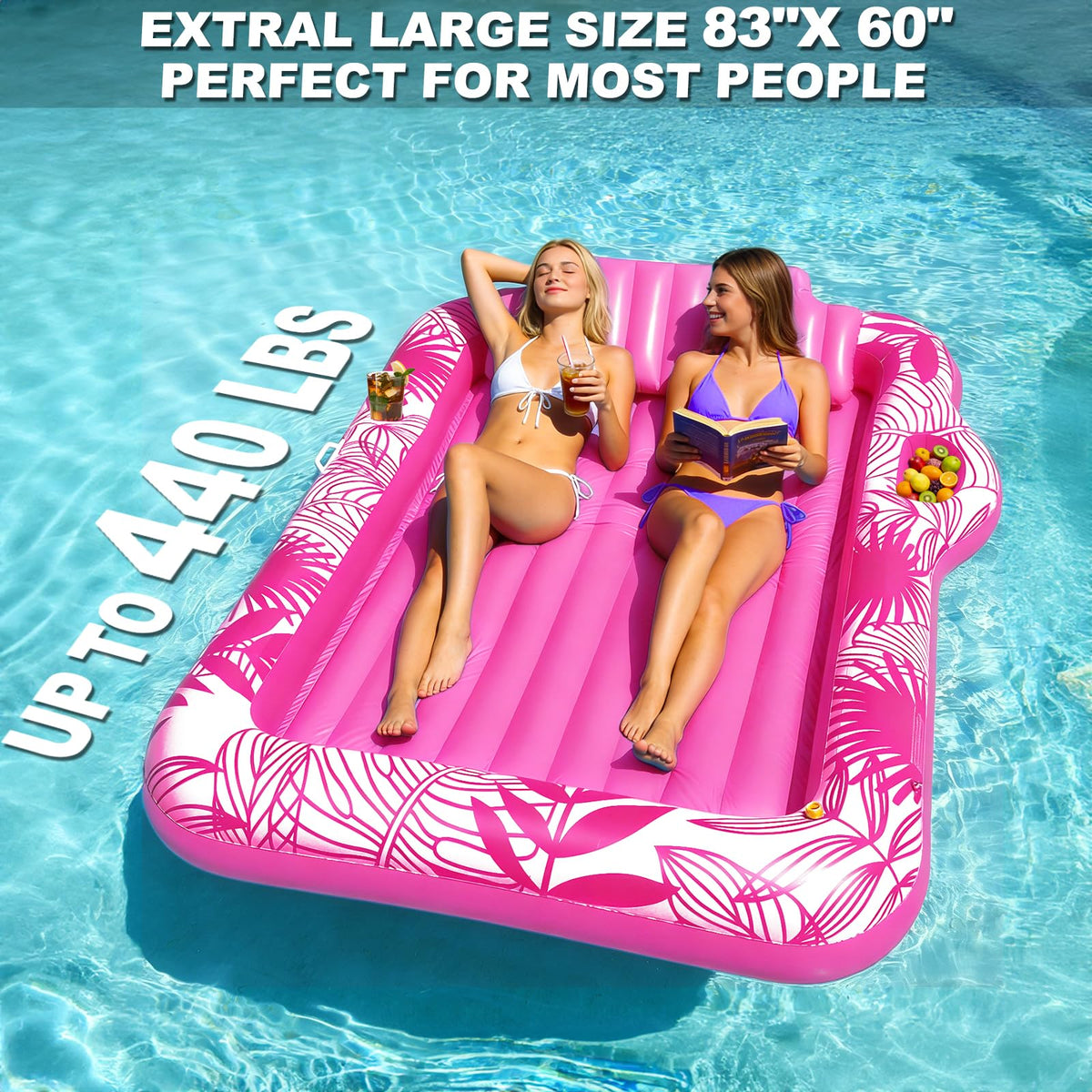 TURNMEON built-in drink holder and cooler tray for easy refreshments.