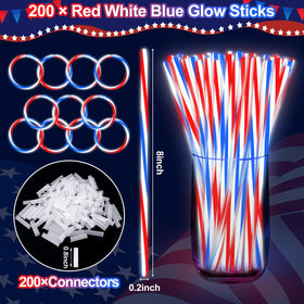 TURNMEON connectors and glow sticks show off DIY jewelry and decorations.
