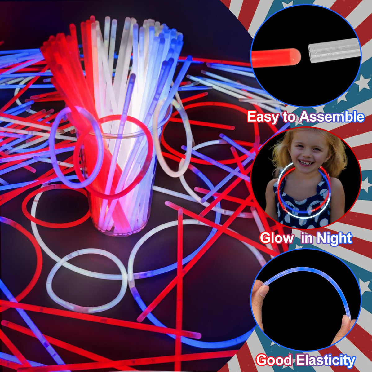 TURNMEON connectors for creating glow jewelry and decorations