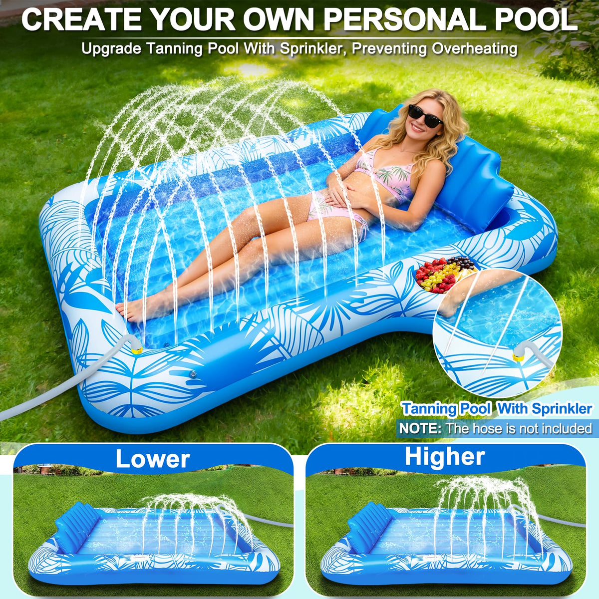 TURNMEON float features a cup holder and food tray for easy snacking.