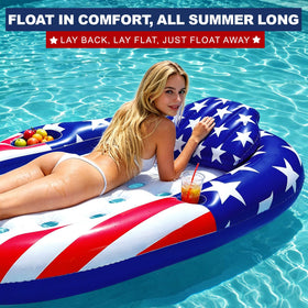 Turnmeon detachable headrest on a comfort-focused pool lounger.