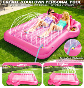 TURNMEON drink holder and cooler tray for beverages on the lounger.