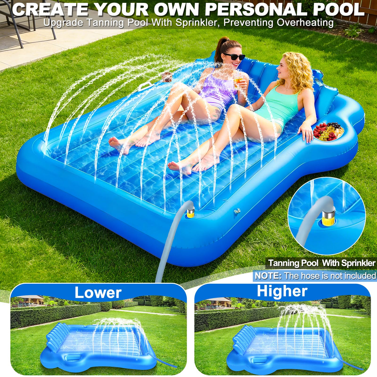 Turnmeon drink holder and cooler tray for easy access beverages and snacks