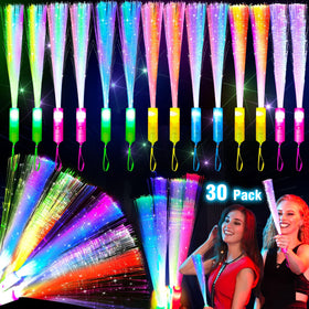 TURNMEON glow fiber wand with pink handle for vibrant party moments.