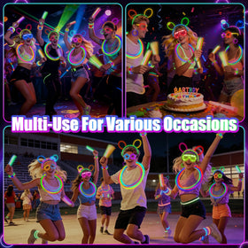 TURNMEON glow headbands offer hands-free lighting for games and dancing.