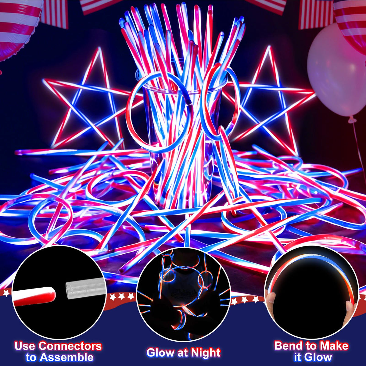TURNMEON glow sticks activation with bend-and-shake ease and vibrant color.