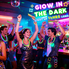 TURNMEON glow sticks withstand splashes, ideal for poolside use.