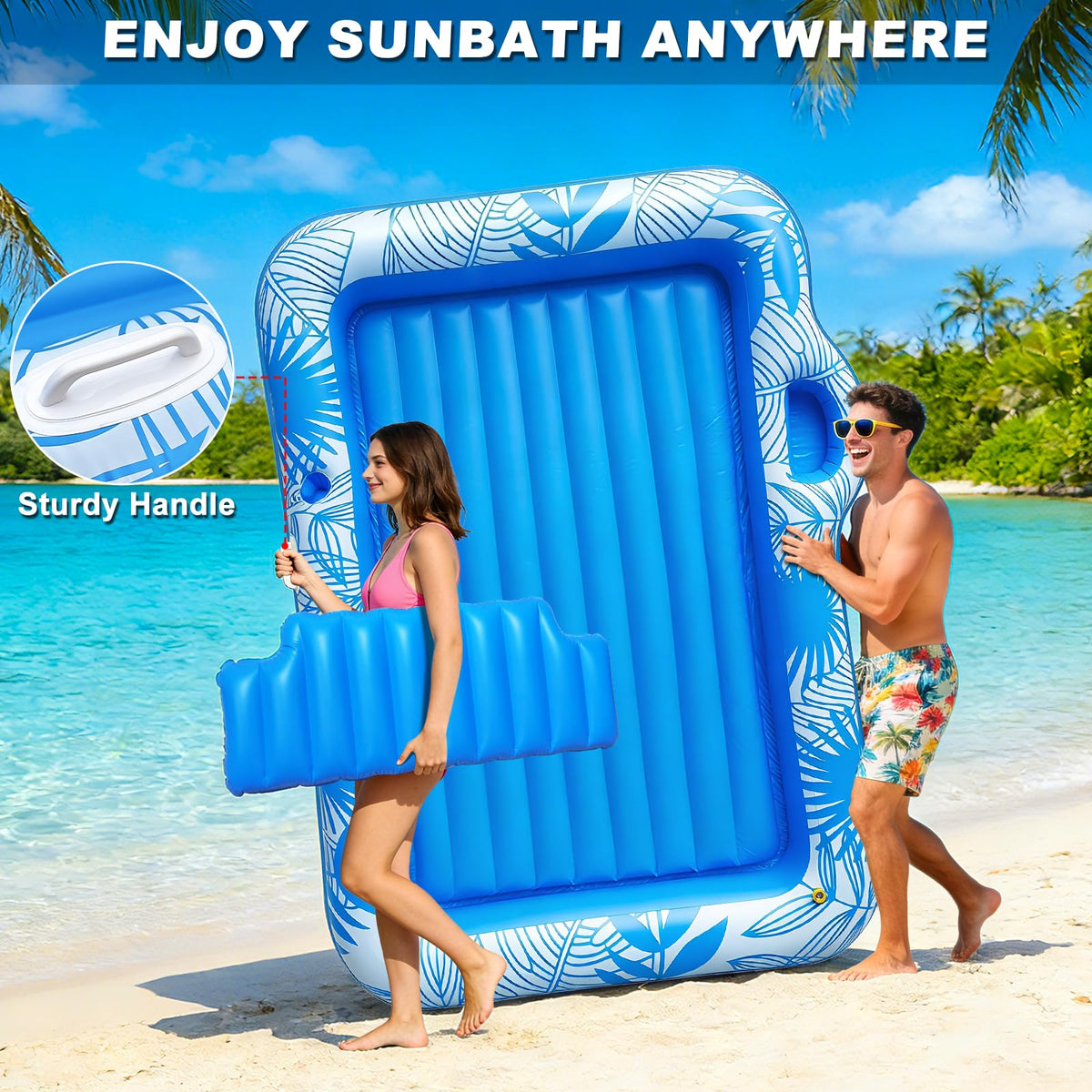 TURNMEON heavy-duty PVC construction ensures durable use and easy cleaning.