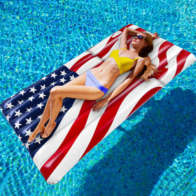 TURNMEON heavy-duty PVC float designed for adults and teens relaxation.