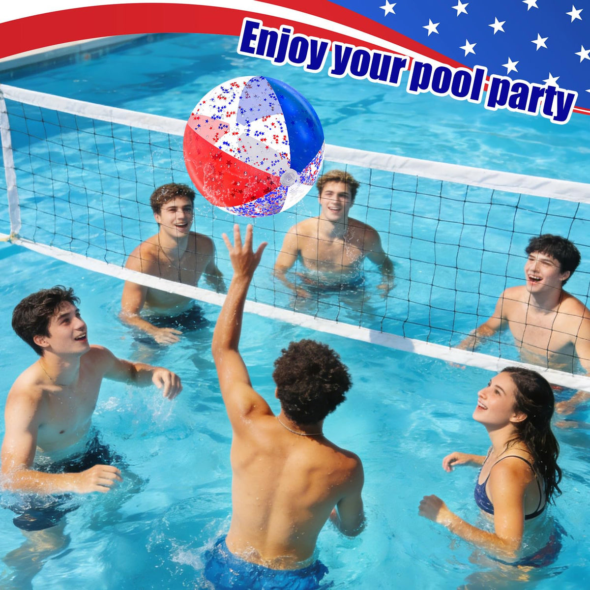Turnmeon patriotic beach toy ideal for group games and family fun