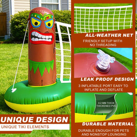 TURNMEON large tiki pool volleyball set for adults and families.