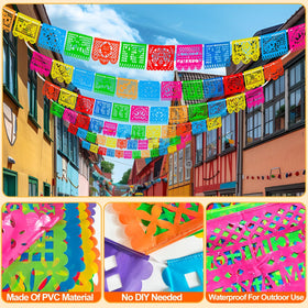 Turnmeon banner flowers pattern adds colorful festive ambiance