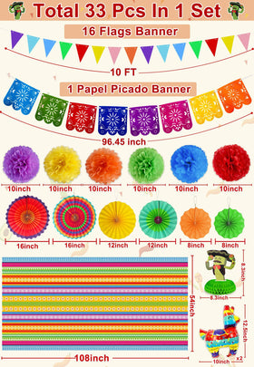 TURNMEON colorful pom-poms create a festive focal point for parties.