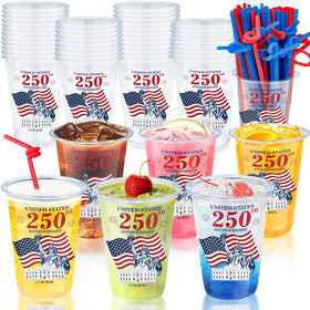 TURNMEON patriotic 16oz cups for 4th of July celebrations, easy to hold and share.
