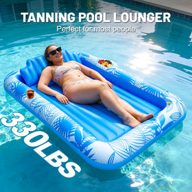 TURNMEON 78x50 float accommodates 1–2 adults for shared sunshine.